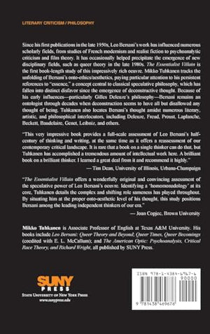 The Essentialist Villain: On Leo Bersani,Used