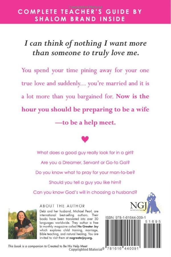 Preparing To Be a Help Meet,New