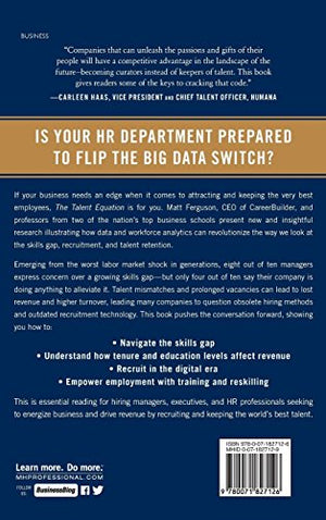 The Talent Equation: Big Data Lessons for Navigating the Skills Gap and Building a Competitive Workforce,Used