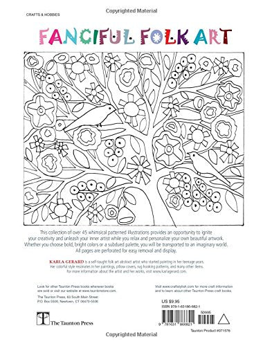 Fanciful Folk Art Coloring Book