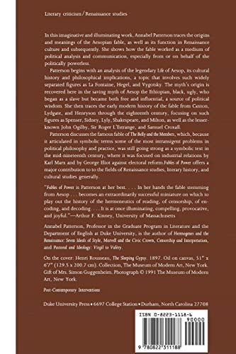 Fables of Power: Aesopian Writing and Political History (PostContemporary Interventions),Used