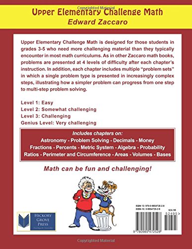 Upper Elementary Challenge Math,Used