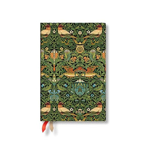 Paperblanks | 2026 Morris Birds | William Morris | 12Month Planner Flexis | Mini | Vertical | Elastic Band | 176 Pg | 100 Gsm