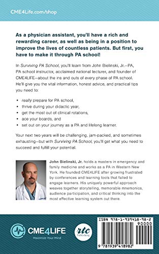 Surviving PA School: Secrets You Must Unlock to Excel as a Physician Assistant Student,Used