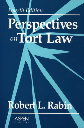 Perspectives on Tort Law (Perspectives on Law Reader Series),Used