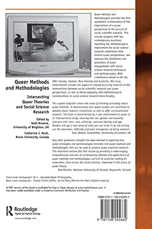 Queer Methods and Methodologies,Used