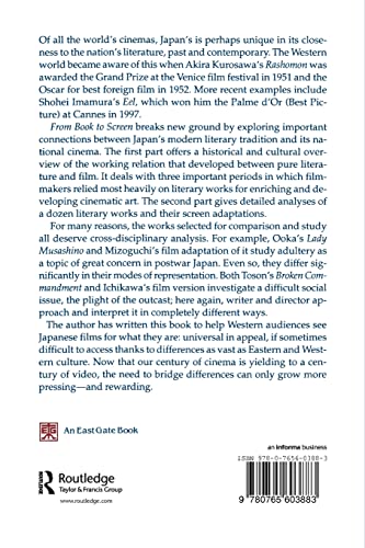 From Book to Screen: Modern Japanese Literature in Films,Used