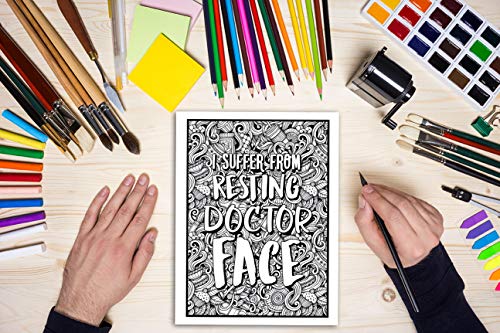This Doctor Needs a Mother F*cking Beer: A Swear Word Coloring Book for Adults,Used