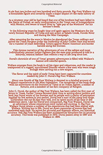 The Adventures of BigFoot Wallace: The Texas Ranger and Hunter,Used