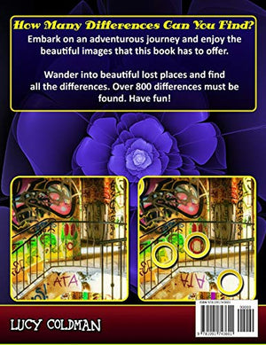 Supreme Spot the Difference Book for Adults: Lost Places Picture Puzzles: Spot the Difference Puzzle Books for Adults. Photo Puz,Used