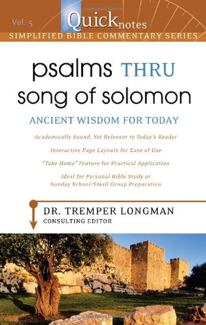 Quicknotes Simplified Bible Commentary Vol. 5: Psalms thru Song of Solomon (QuickNotes Commentaries),Used