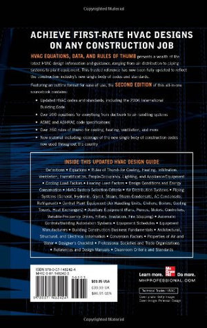 Hvac Equations, Data, And Rules Of Thumb, 2Nd Ed.,Used