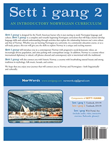 Sett i gang 2 (Second Edition): An Introductory Norwegian Curriculum (Sett i gang (2nd edition, 2016)) (Norwegian Edition),Used