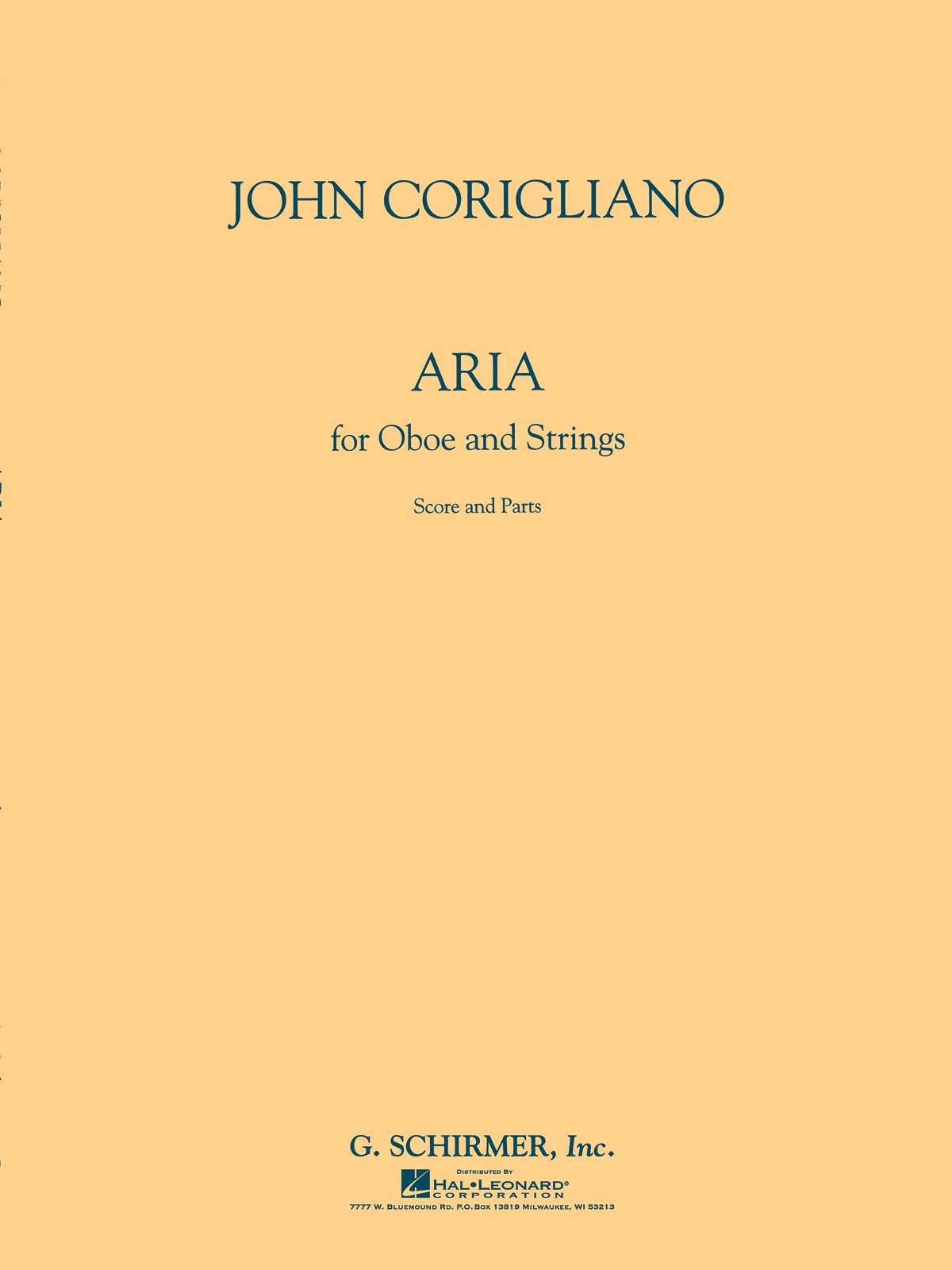 Aria for Oboe and Strings: Score and Parts,Used