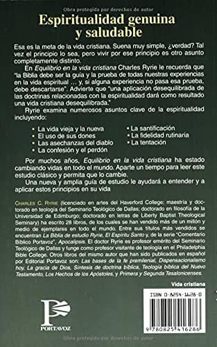 Equilibrio en la vida cristiana (Spanish Edition),Used