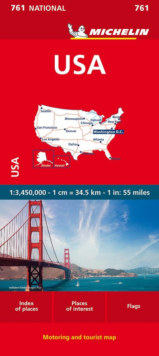Michelin USA Road Map 761 (Maps/Country (Michelin)),Used