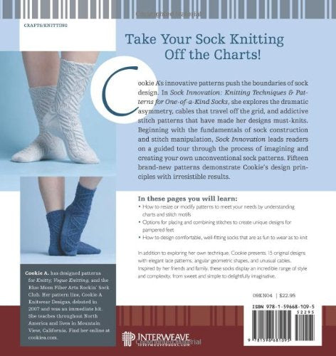 Sock Innovation: Knitting Techniques and Patterns for Oneofakind Socks,Used