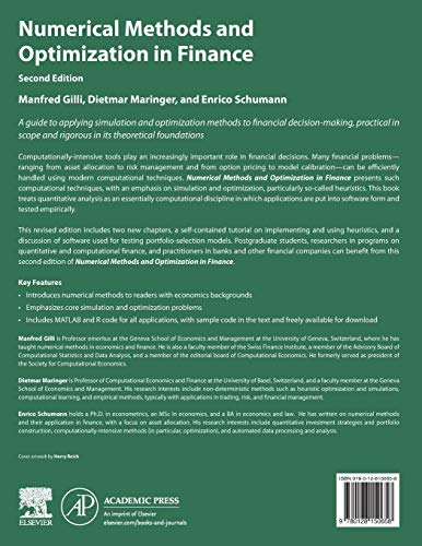 Numerical Methods and Optimization in Finance,Used