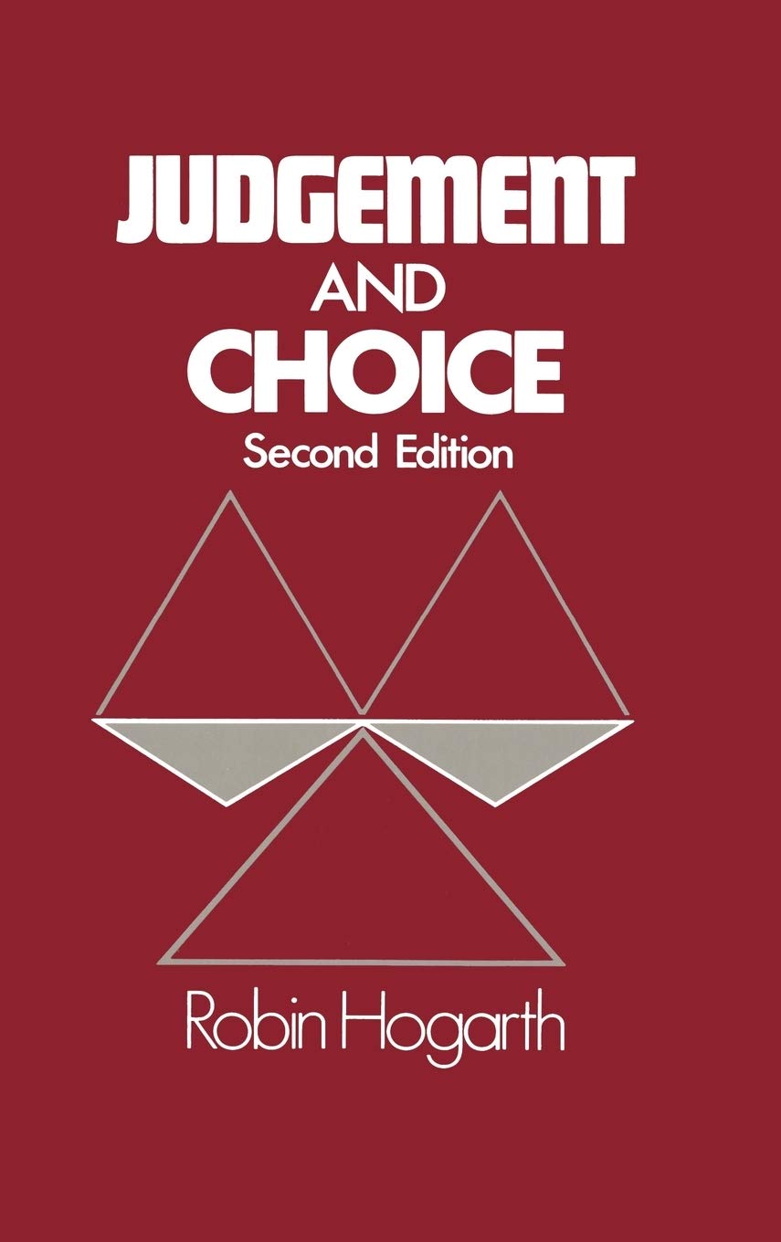 Judgement and Choice, Second Edition,Used