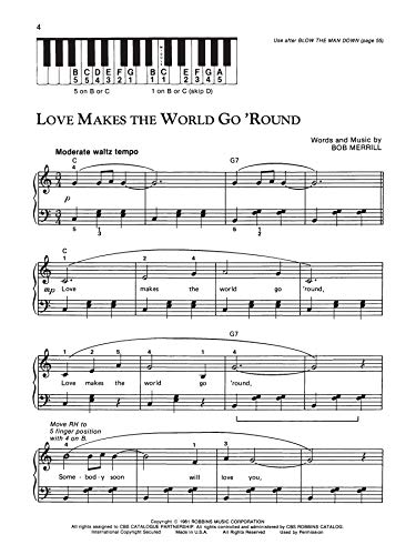 Alfred'S Basic Adult Pop Song Piano Book, Level 1 (2463),New