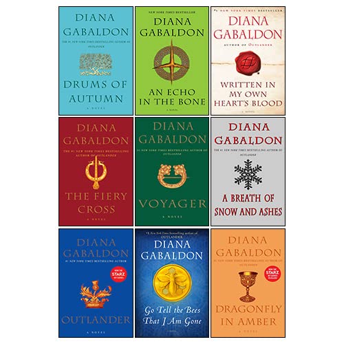 Outlander Series 9 Books Collection Set By Diana Gabaldon (Outlander, Written in My Own Hearts Blood, An Echo in the Bone, A Br