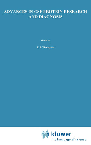 Advances In Csf Protein Research And Diagnosis,Used