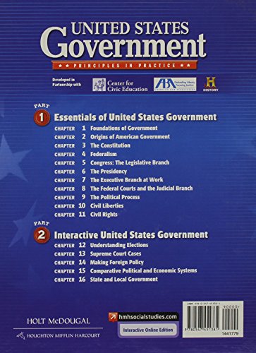 United States Government: Principles in Practice,Used