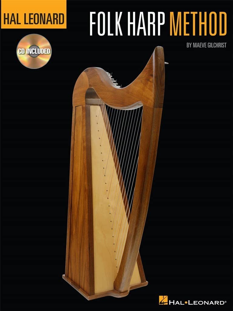 Hal Leonard Folk Harp Method Book/Online Audio,Used