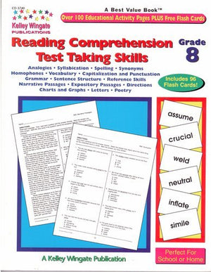 Reading Comprehension Test Taking Skills Grade 8 (CD3740),Used