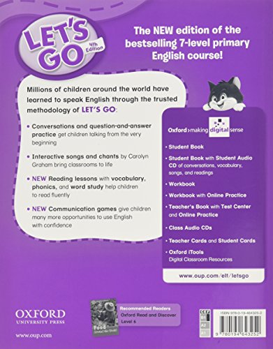 Let's Go 6 Workbook: Language Level: Beginning to High Intermediate. Interest Level: Grades K6. Approx. Reading Level: K4,Used