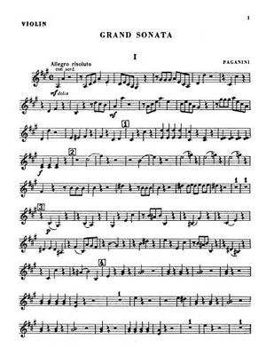 Grand Sonata: For Guitar and Piano with Accompanying Violin (Kalmus Edition),Used
