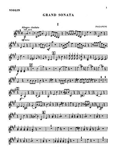 Grand Sonata: For Guitar and Piano with Accompanying Violin (Kalmus Edition),Used