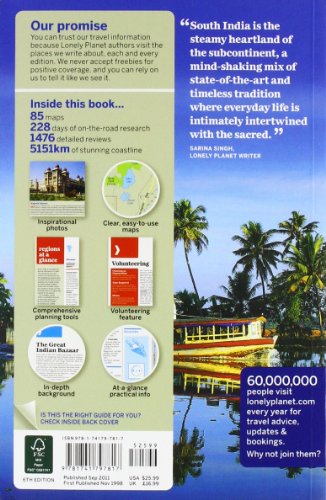 Lonely Planet Regional Guide South India & Kerala,Used