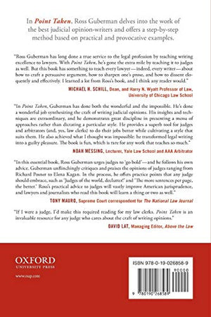 Point Taken: How to Write Like the World's Best Judges,New