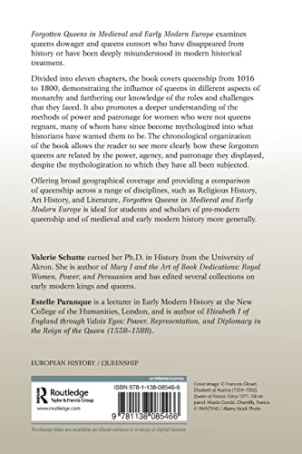 Forgotten Queens in Medieval and Early Modern Europe: Political Agency, MythMaking, and Patronage,Used