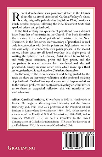 Old Testament Priests and the New Priest,Used