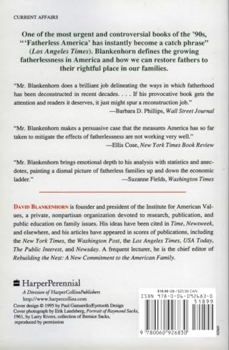 Fatherless America: Confronting Our Most Urgent Social Problem