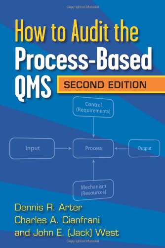 How to Audit the Process Based QMS, Second Edition,Used