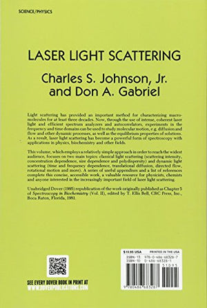 Laser Light Scattering (Dover Books on Physics),Used
