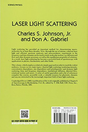 Laser Light Scattering (Dover Books on Physics),Used