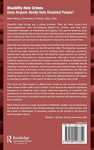 Disability Hate Crimes: Does Anyone Really Hate Disabled People?,Used