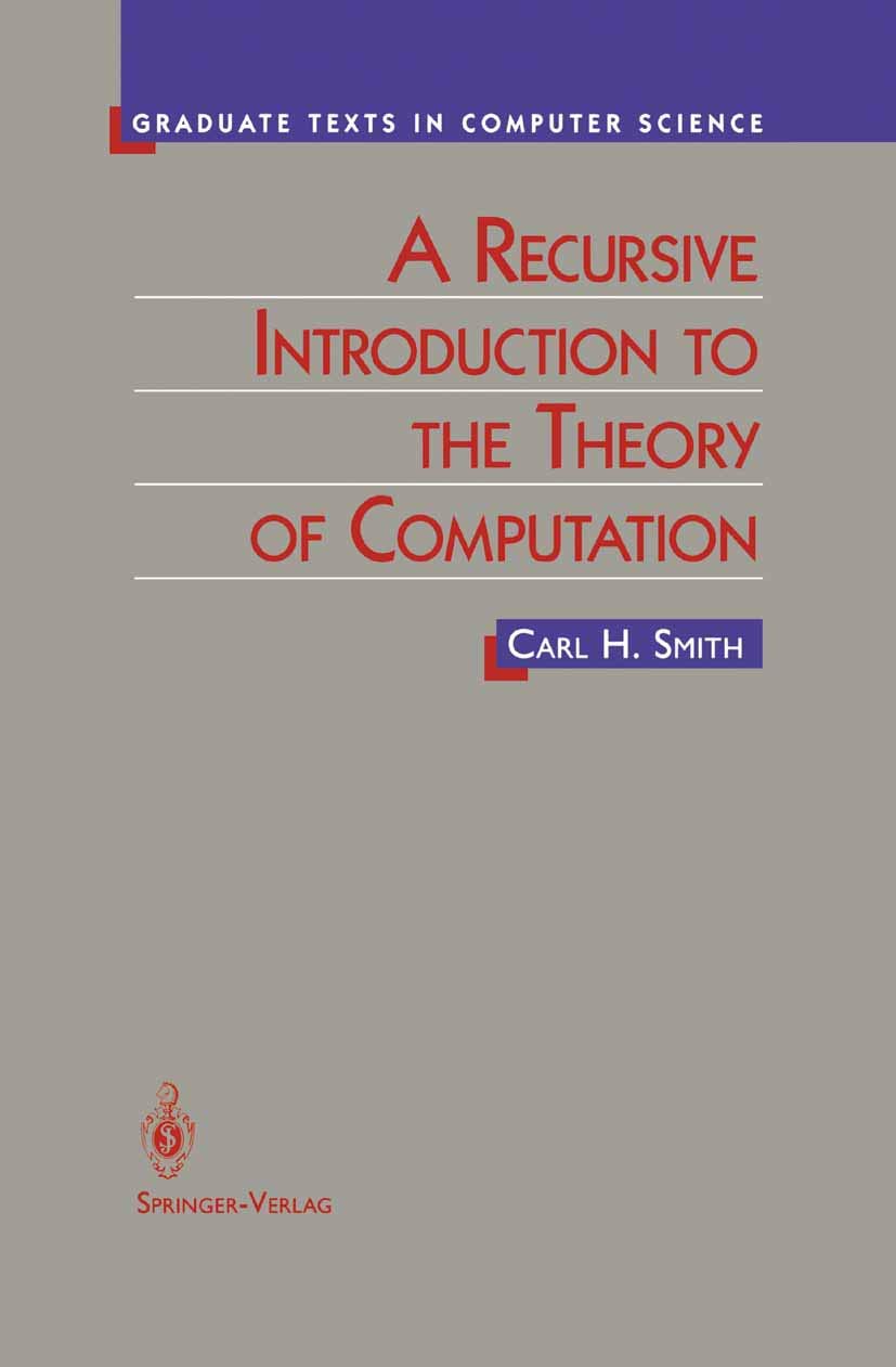 A Recursive Introduction to the Theory of Computation (Texts in Computer Science),Used