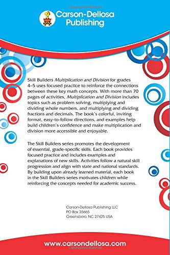 Multiplication And Division, Grades 4  5 (Skill Builders),Used