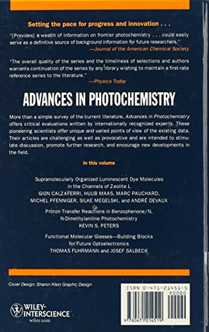 Advances in Photochemistry, Volume 27,Used
