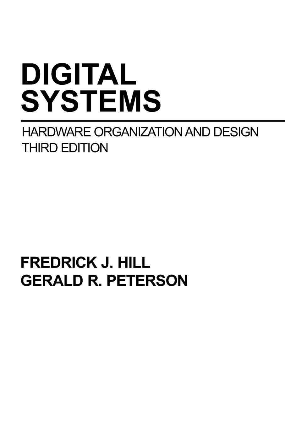 Digital Systems: Hardware Organization and Design,Used