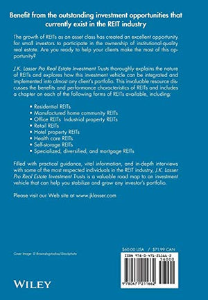 J.K. Lasser Pro Real Estate Investment Trusts: New Strategies for Portfolio Management,Used