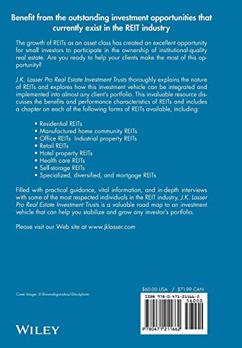 J.K. Lasser Pro Real Estate Investment Trusts: New Strategies for Portfolio Management,Used