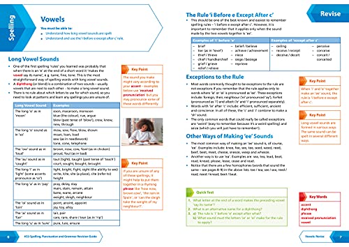 KS3 Spelling, Punctuation and Grammar AllinOne Complete Revision and Practice: Ideal for Years 7, 8 and 9 (Collins KS3 Revisio,Used
