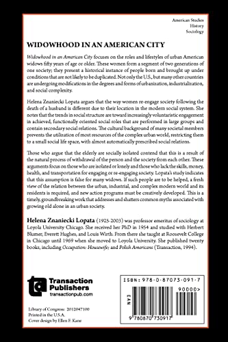 Widowhood in an American City,Used