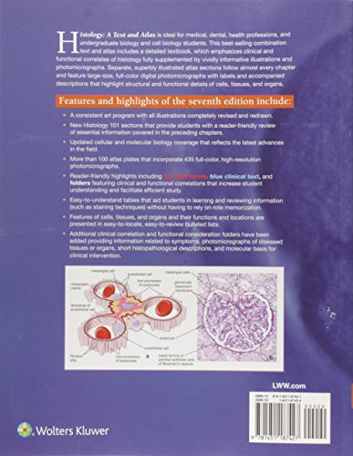Histology: A Text And Atlas: With Correlated Cell And Molecular Biology
